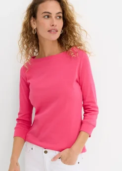 Femme bonprix Basiques|T-Shirts & Tops|T-shirt manches longues 100% coton