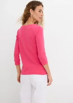 Femme bonprix Basiques|T-Shirts & Tops|T-shirt manches longues 100% coton