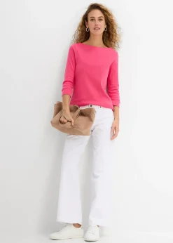 Femme bonprix Basiques|T-Shirts & Tops|T-shirt manches longues 100% coton