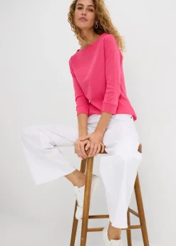 Femme bonprix Basiques|T-Shirts & Tops|T-shirt manches longues 100% coton