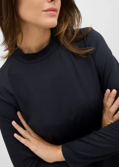 Femme bonprix Basiques|T-Shirts & Tops|T-shirt manches longues à col montant