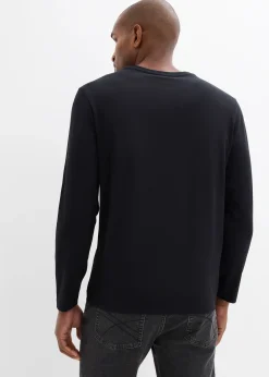 bonprix T-shirt manches longues 100% coton|Homme T-Shirts & Polos