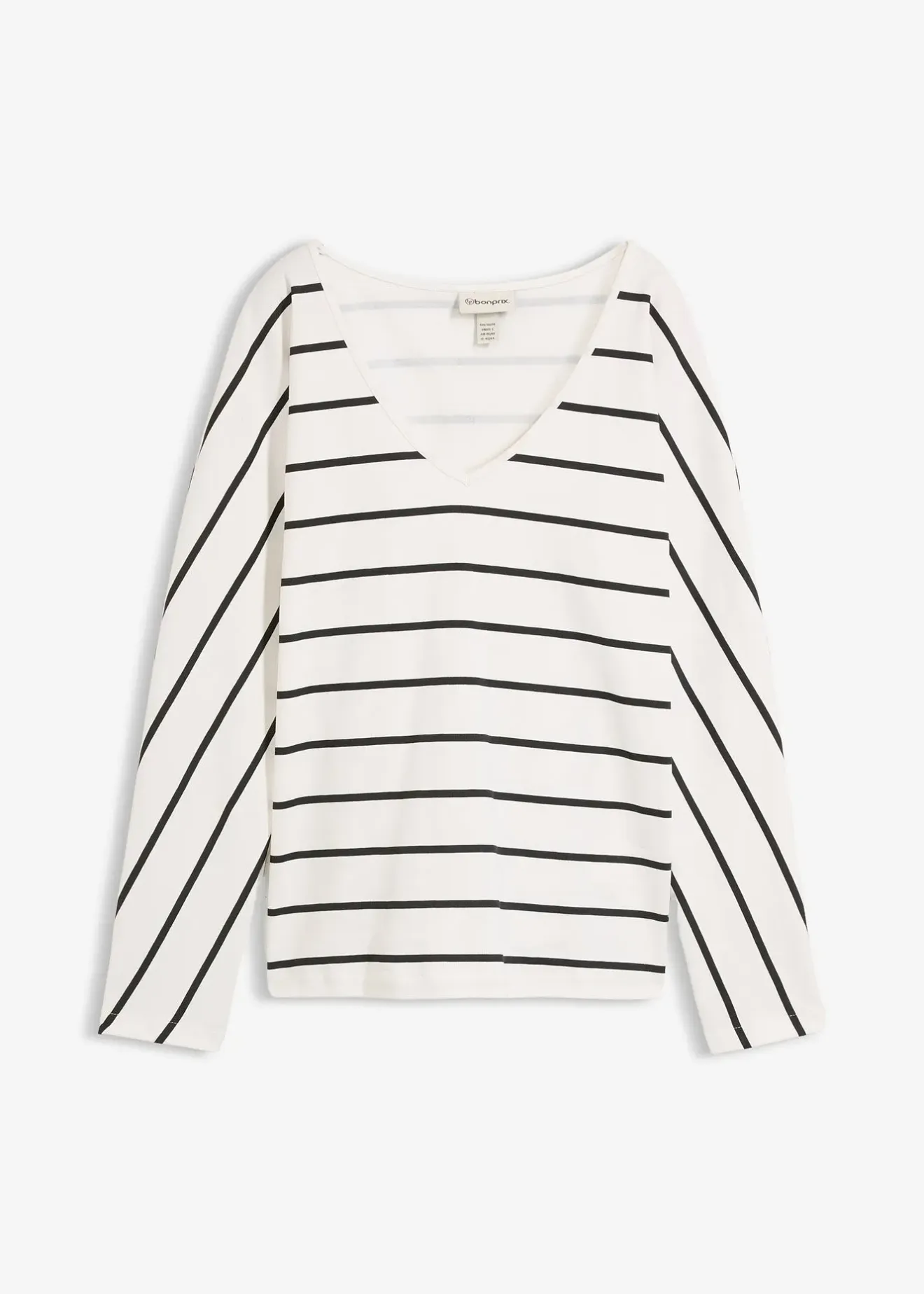 bonprix T-shirt manches longues 100% coton|Femme T-Shirts & Tops