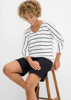 bonprix T-shirt manches longues 100% coton|Femme T-Shirts & Tops