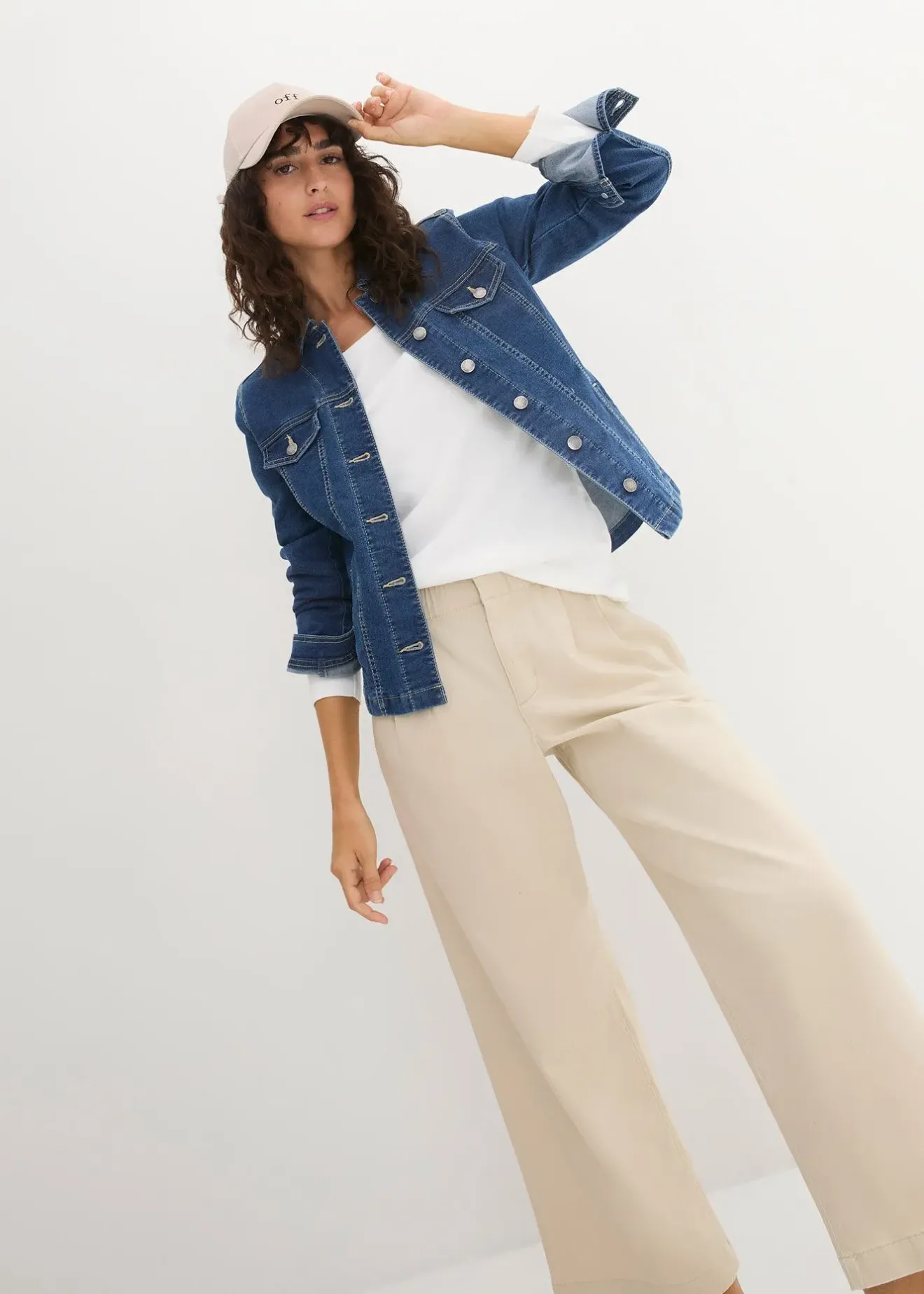 Femme bonprix Basiques|T-Shirts & Tops|T-shirt manches longues 100% coton