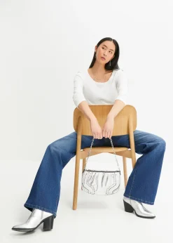 Femme bonprix Basiques|T-Shirts & Tops|T-shirt manches longues 100% coton