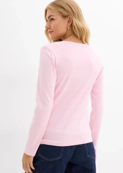 bonprix T-shirt manches longues 100% coton|Femme Basiques|T-Shirts & Tops