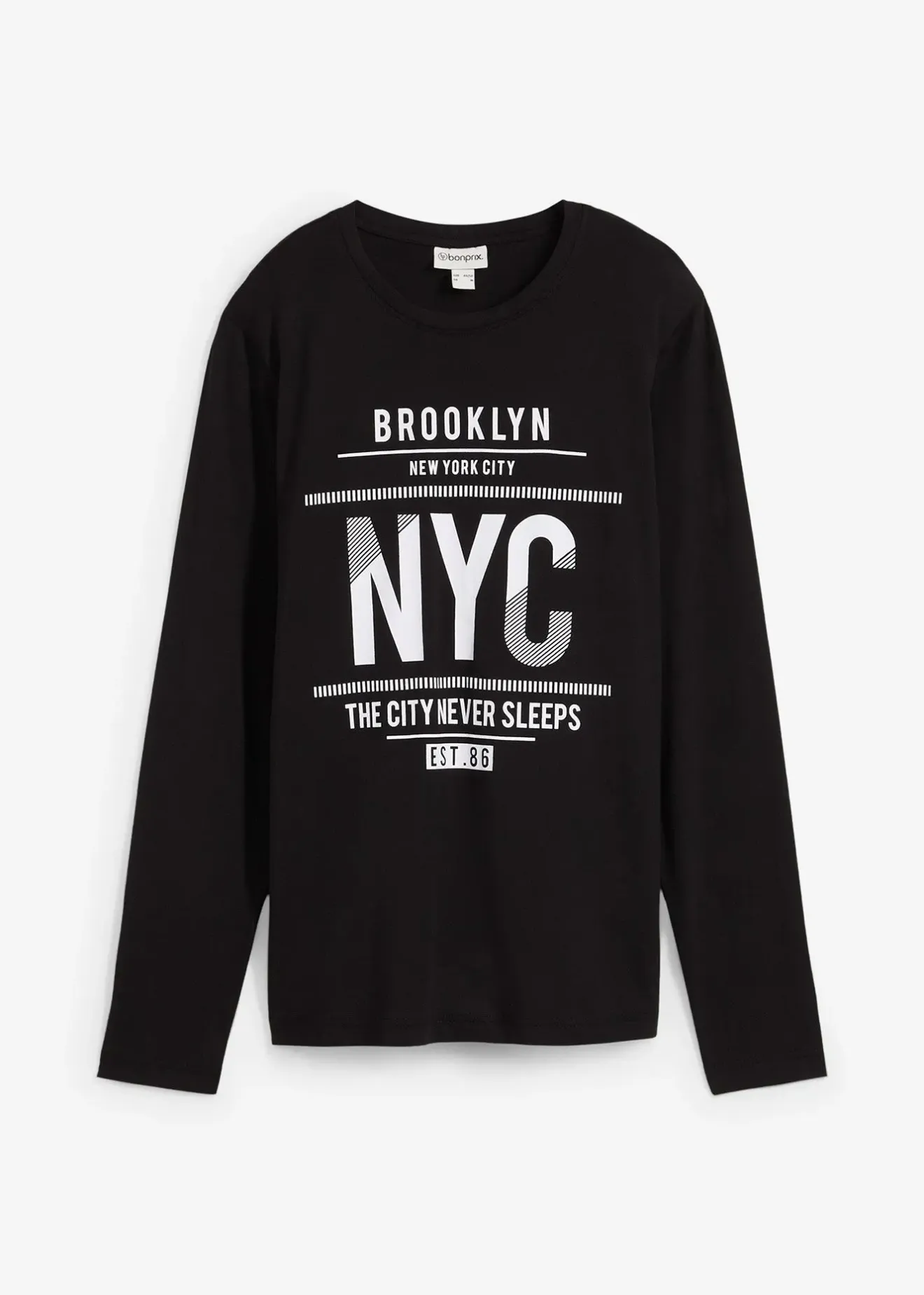 Homme bonprix T-Shirts & Polos|T-shirt manches longues 100% coton, slim