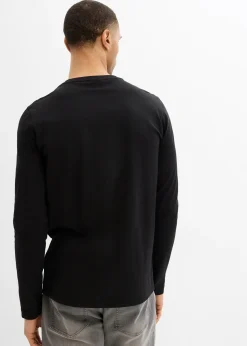 Homme bonprix T-Shirts & Polos|T-shirt manches longues 100% coton, slim