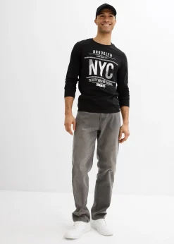 Homme bonprix T-Shirts & Polos|T-shirt manches longues 100% coton, slim