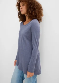 bonprix T-shirt manches longues 100% coton|Femme T-Shirts & Tops