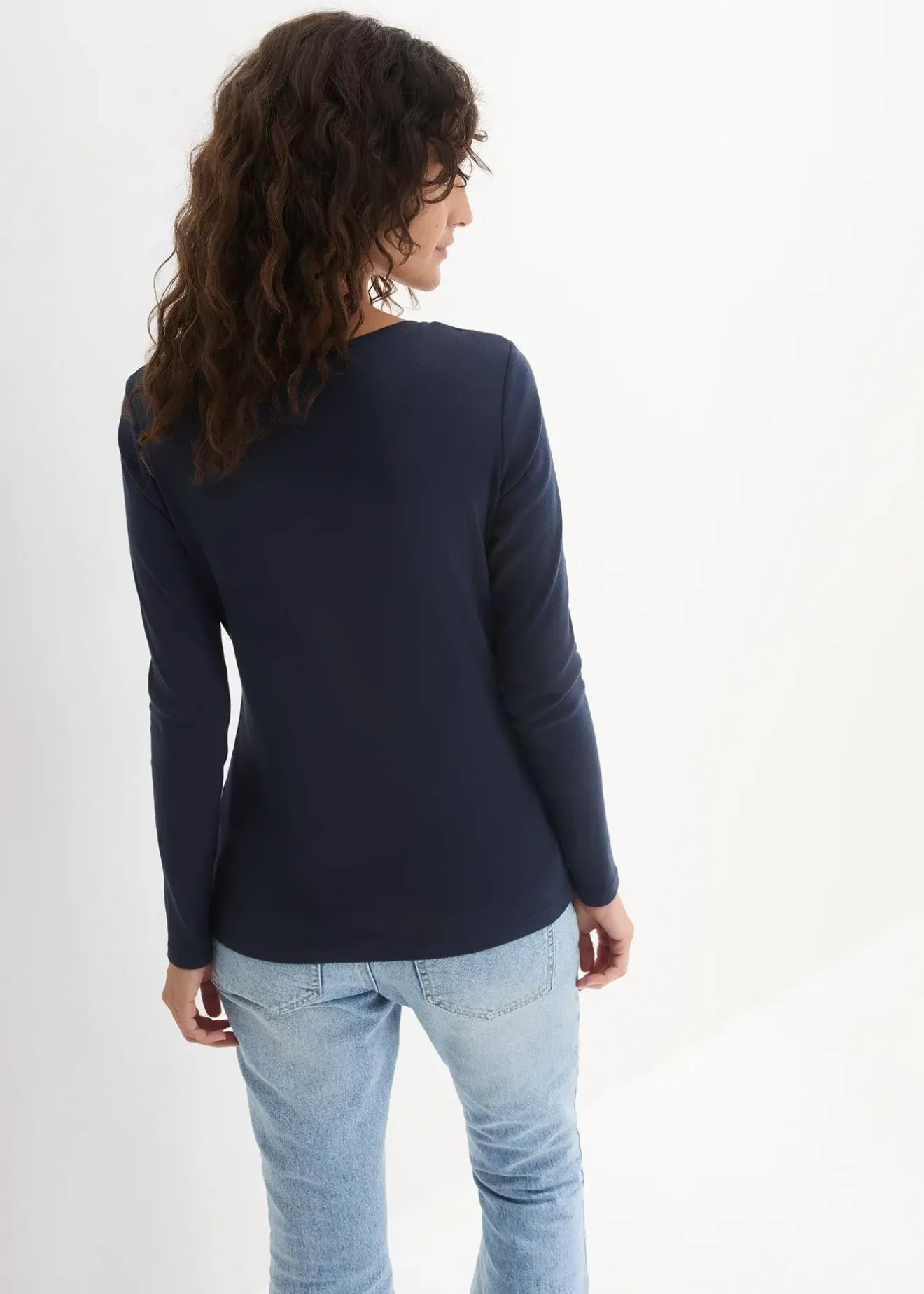 Femme bonprix Basiques|T-Shirts & Tops|T-shirt manches longues 100% coton