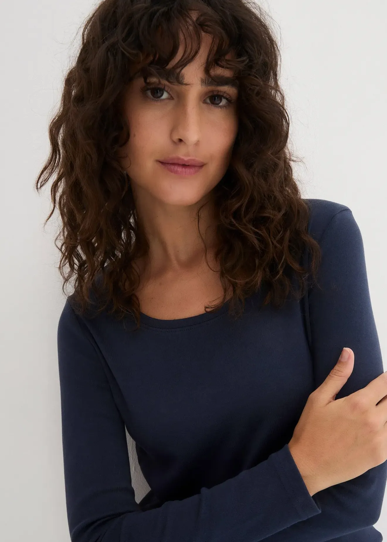 Femme bonprix Basiques|T-Shirts & Tops|T-shirt manches longues 100% coton