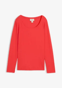 Femme bonprix Basiques|T-Shirts & Tops|T-shirt manches longues 100% coton