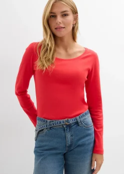 Femme bonprix Basiques|T-Shirts & Tops|T-shirt manches longues 100% coton