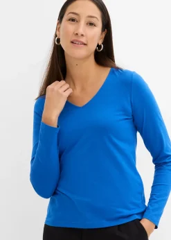 Femme bonprix Basiques|T-Shirts & Tops|T-shirt manches longues 100% coton