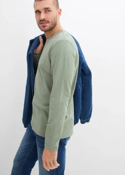 bonprix T-shirt manches longues 100% coton|Homme T-Shirts & Polos