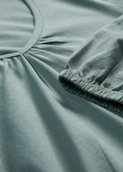 Femme bonprix T-Shirts & Tops|T-shirt manches longues 100% coton, finitions élastiquées