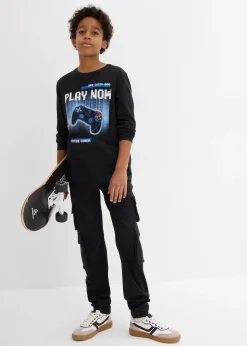 bonprix T-shirt manches longues 100% coton|Enfant Vêtements Enfant|Garçons 9-16 Ans·T-Shirts