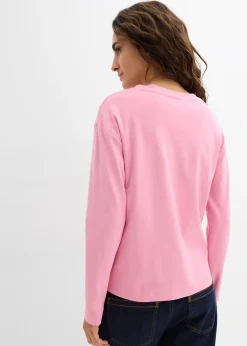 Femme bonprix Basiques|T-Shirts & Tops|T-shirt manches longues 100% coton épais