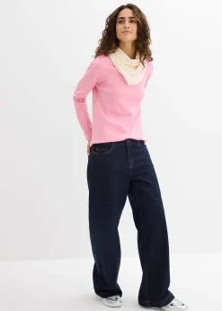 Femme bonprix Basiques|T-Shirts & Tops|T-shirt manches longues 100% coton épais