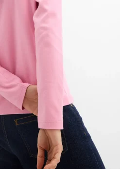 Femme bonprix Basiques|T-Shirts & Tops|T-shirt manches longues 100% coton épais