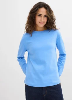 Femme bonprix Basiques|T-Shirts & Tops|T-shirt manches longues 100% coton épais
