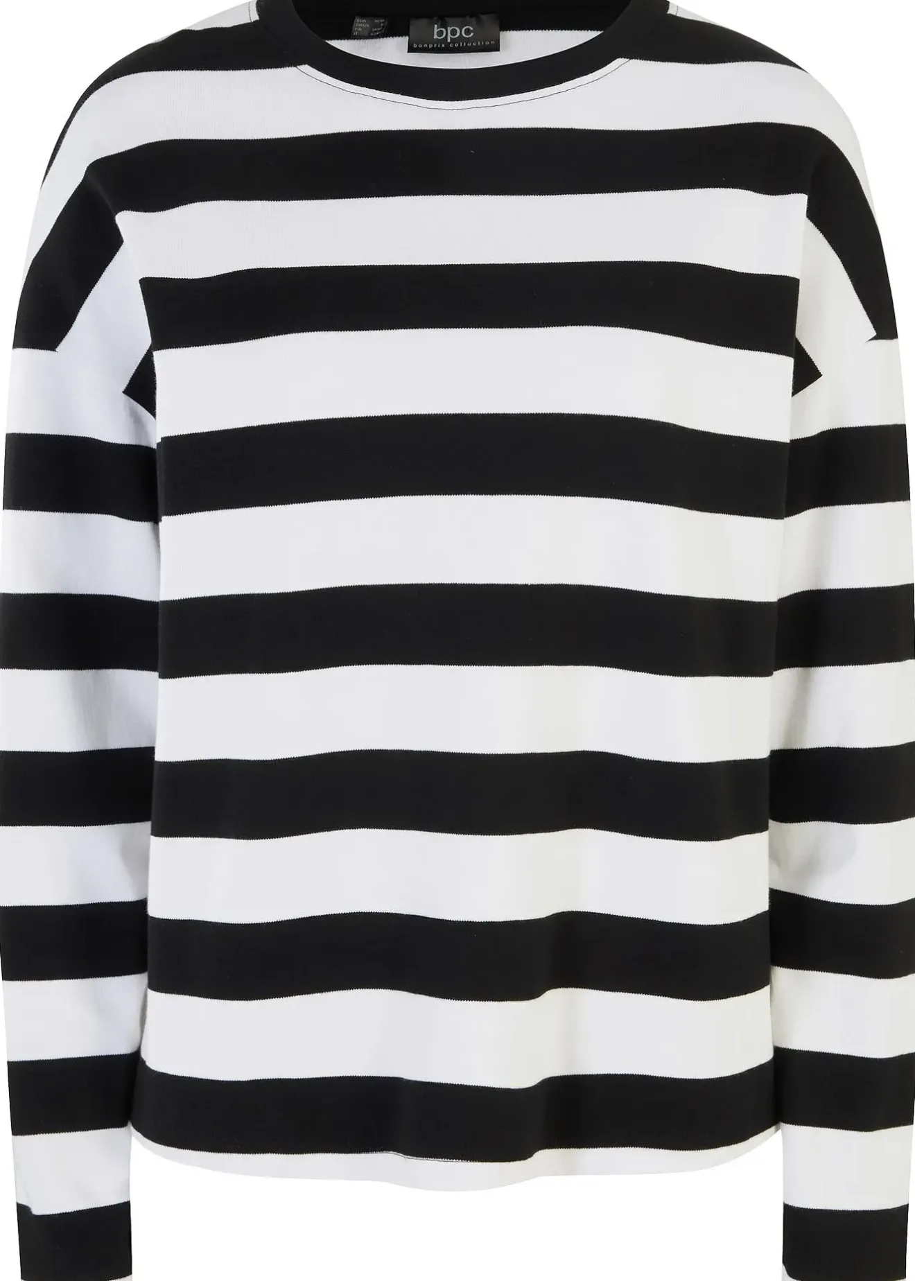 Femme bonprix Basiques|T-shirt manches longues 100% coton interlock