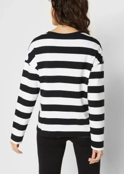 Femme bonprix Basiques|T-shirt manches longues 100% coton interlock