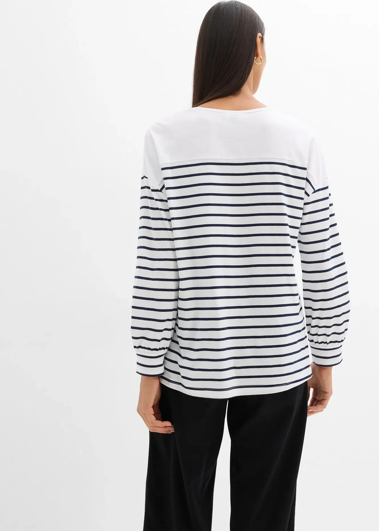 Femme bonprix T-Shirts & Tops|T-shirt manches longues 100% coton