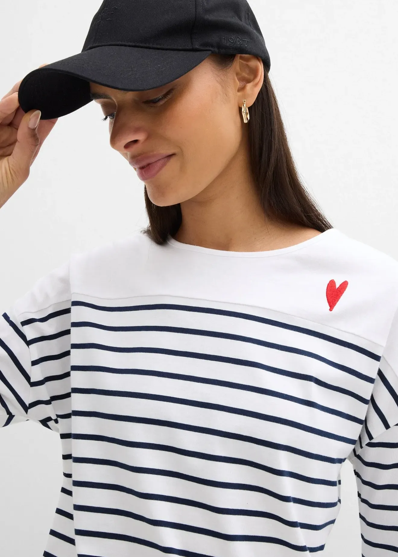 Femme bonprix T-Shirts & Tops|T-shirt manches longues 100% coton