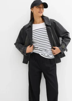 Femme bonprix T-Shirts & Tops|T-shirt manches longues 100% coton