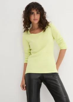 Femme bonprix Basiques|T-Shirts & Tops|T-shirt manches longues 100% coton