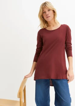 Femme bonprix T-Shirts & Tops|T-shirt manches longues 100% coton