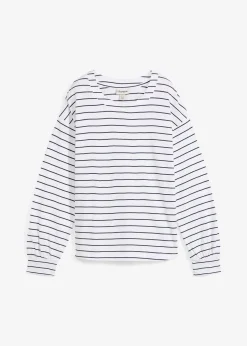 bonprix T-shirt manches longues 100% coton|Femme T-Shirts & Tops
