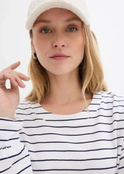 bonprix T-shirt manches longues 100% coton|Femme T-Shirts & Tops