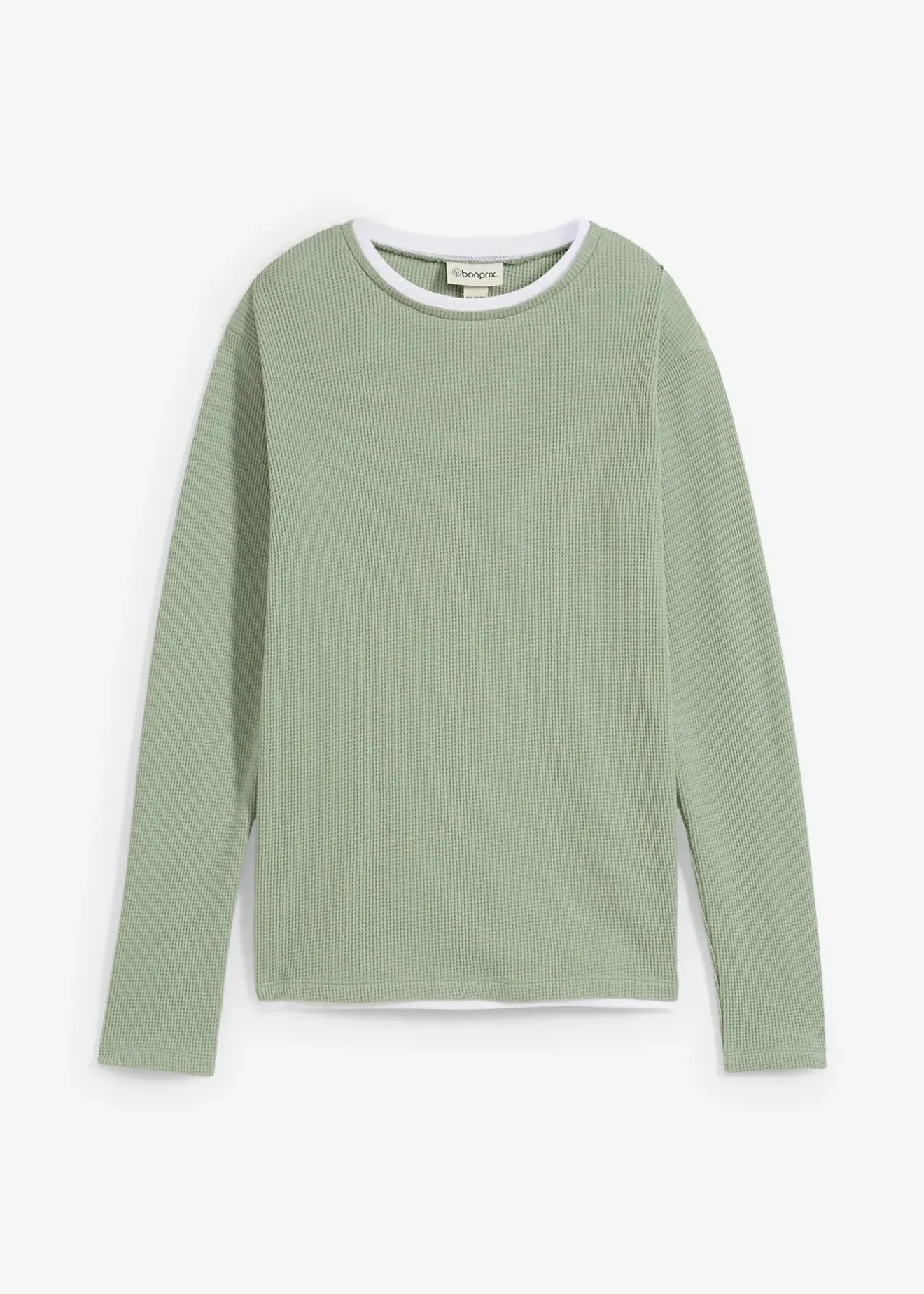 Enfant bonprix Vêtements Enfant|Garçons 9-16 Ans·T-Shirts|T-shirt manches longues 2 en 1 en coton aspect gaufré