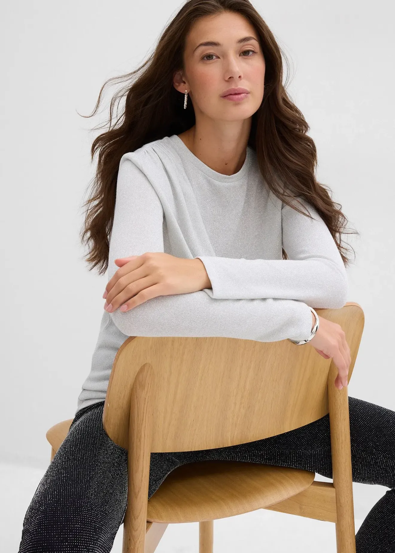 Femme bonprix T-Shirts & Tops|T-shirt manches longues à fronces