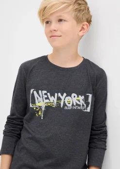 bonprix T-shirt manches longues à imprimé|Enfant Vêtements Enfant|Garçons 9-16 Ans·T-Shirts
