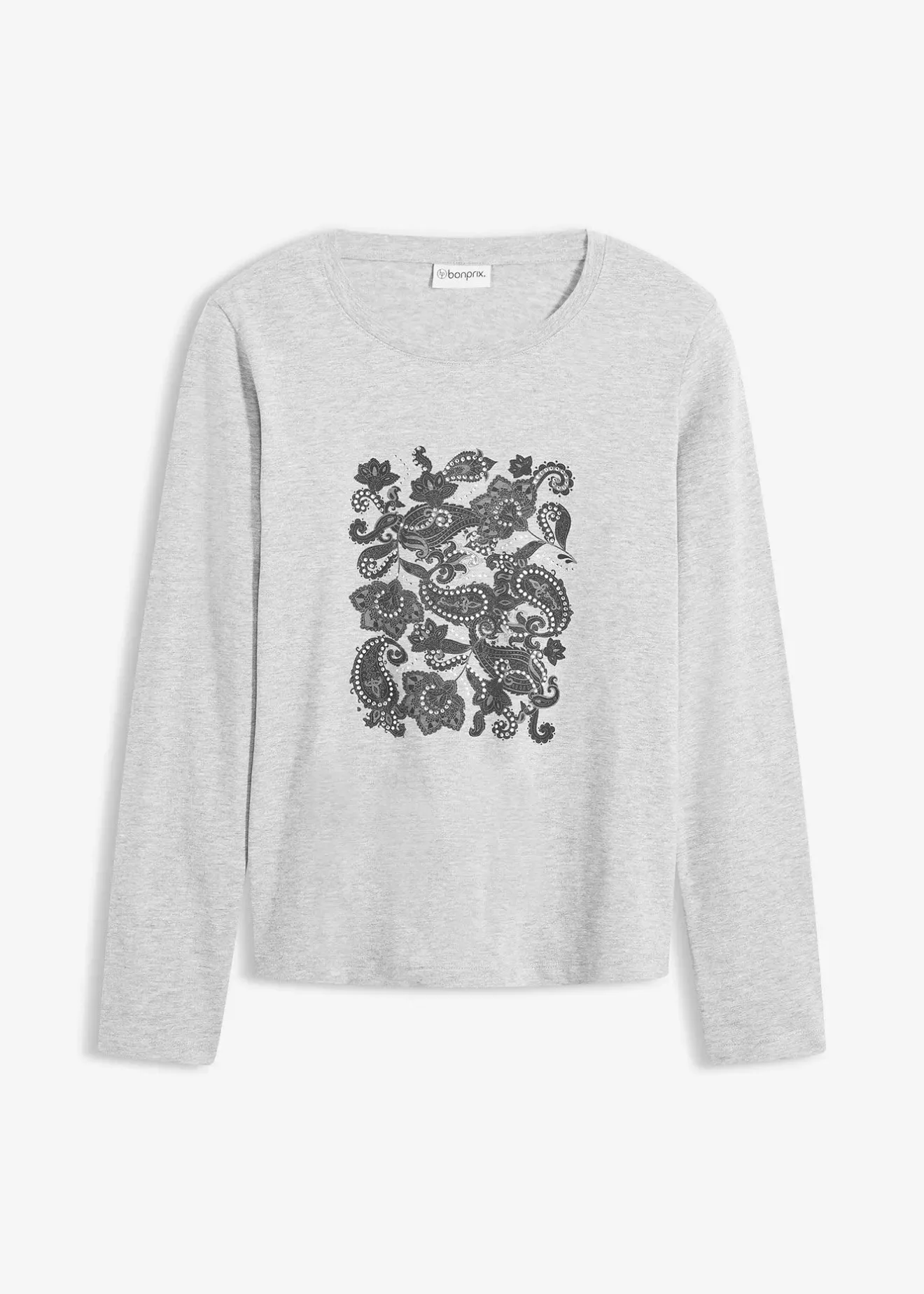 bonprix T-shirt manches longues à imprimé|Femme T-Shirts & Tops