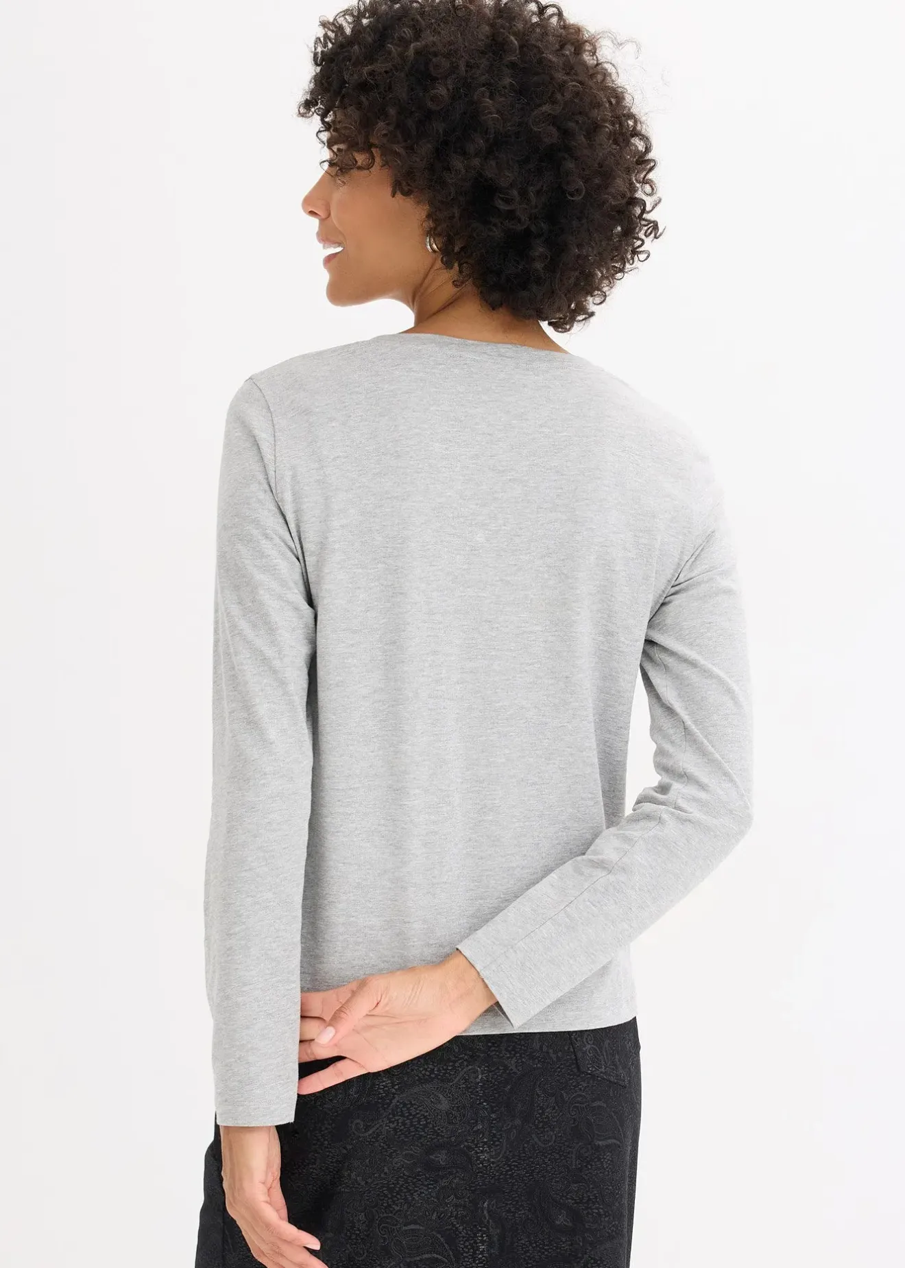 bonprix T-shirt manches longues à imprimé|Femme T-Shirts & Tops