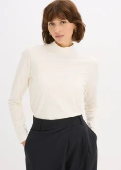 Femme bonprix Basiques|T-Shirts & Tops|T-shirt manches longues ajusté