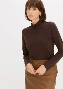 bonprix T-shirt manches longues ajusté|Femme Basiques|T-Shirts & Tops