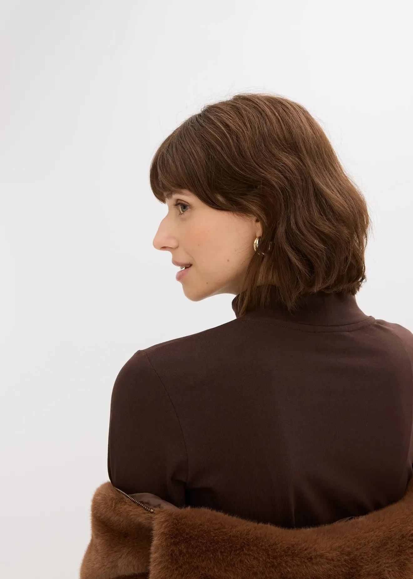 bonprix T-shirt manches longues ajusté|Femme Basiques|T-Shirts & Tops