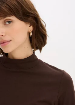 bonprix T-shirt manches longues ajusté|Femme Basiques|T-Shirts & Tops