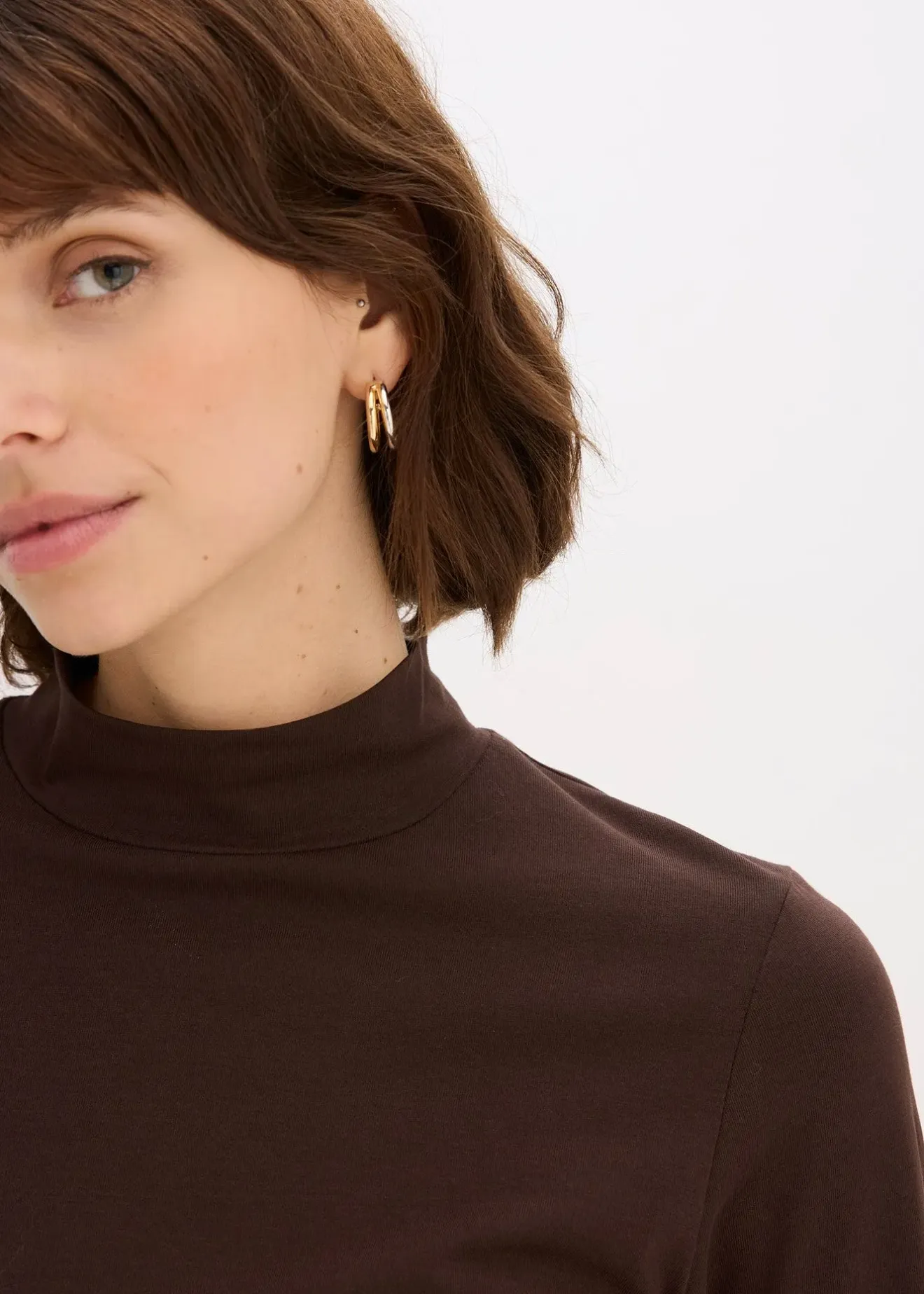 bonprix T-shirt manches longues ajusté|Femme Basiques|T-Shirts & Tops