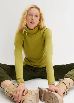 bonprix T-shirt manches longues coton|Femme Basiques|T-Shirts & Tops