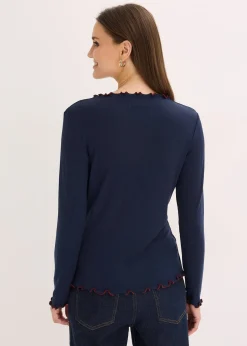 Femme bonprix T-Shirts & Tops|T-shirt manches longues côtelé