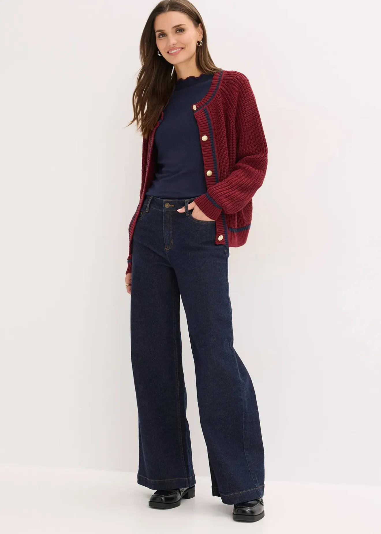 Femme bonprix T-Shirts & Tops|T-shirt manches longues côtelé