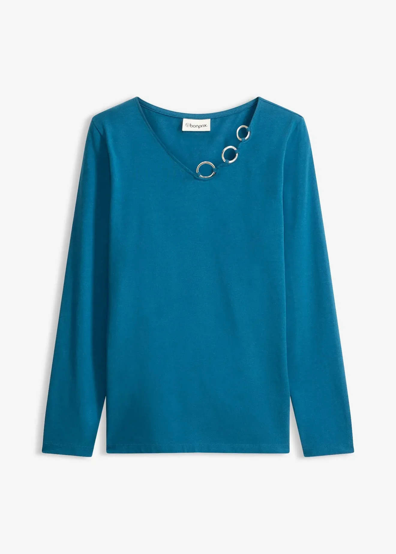 Femme bonprix T-Shirts & Tops|T-shirt manches longues détails œillets